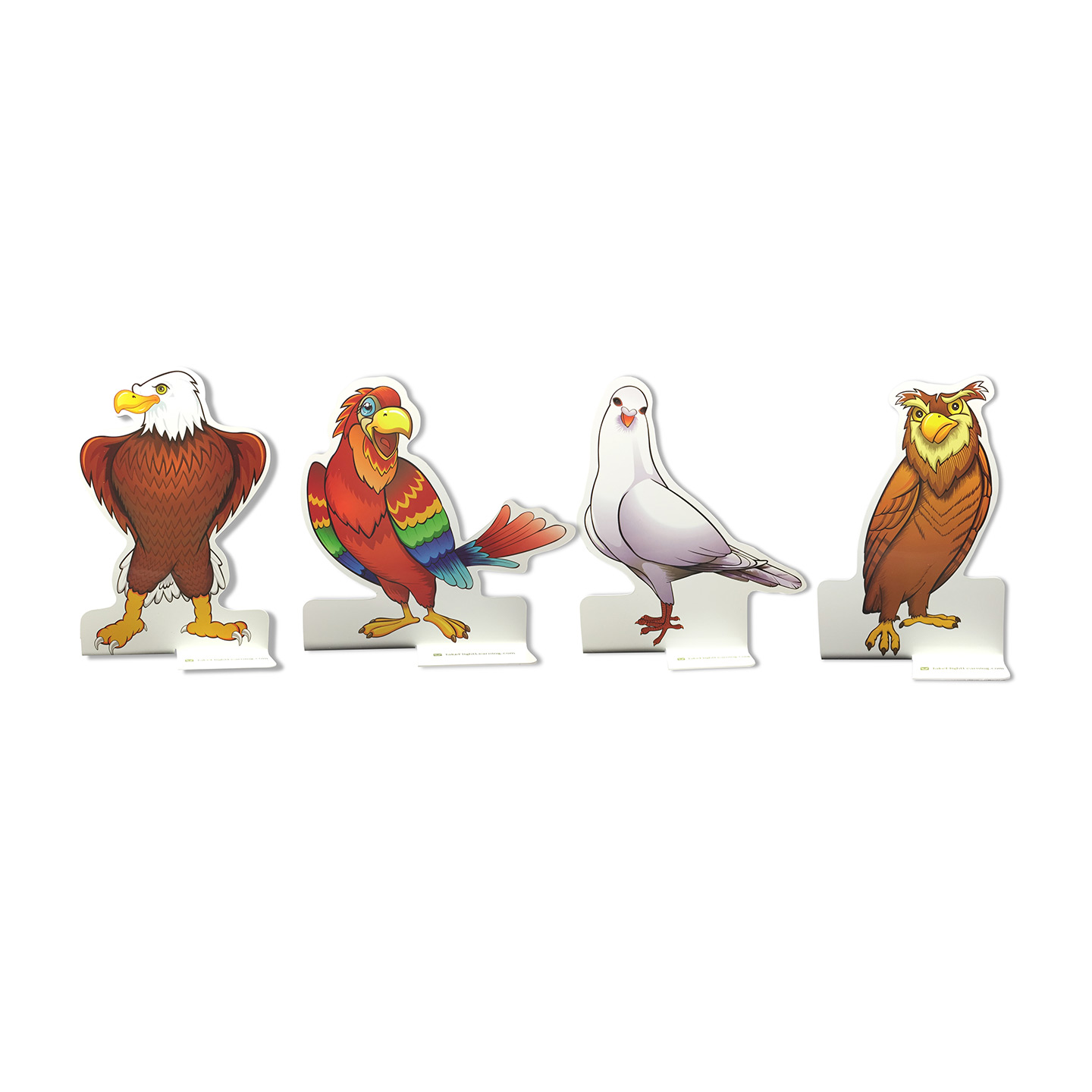 Stickers – Single Bird Style – Parrot – 1 inch (total of 50 stickers) -  Take Flight Learning