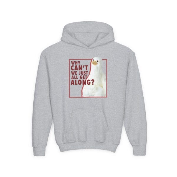 Youth - "Why can't we all just get along." Dove Hoodie - Image 2