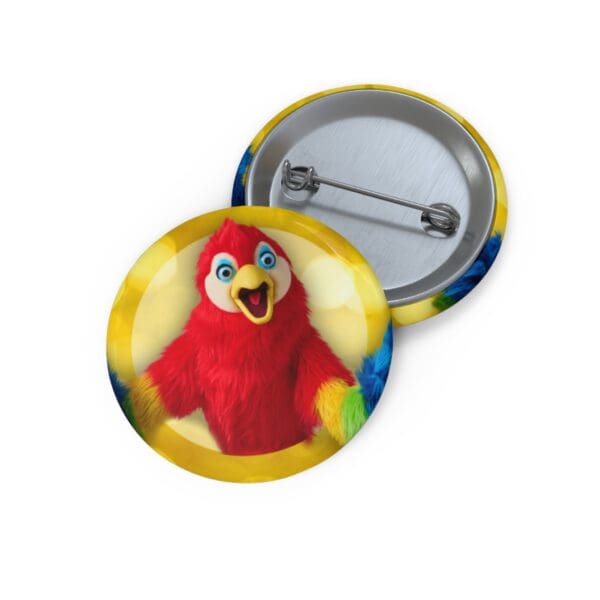 Parrot Pin Buttons