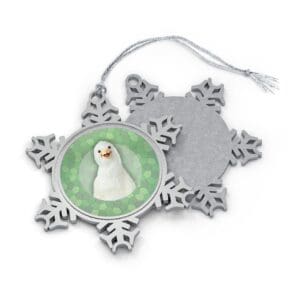 Dove Pewter Snowflake Ornament
