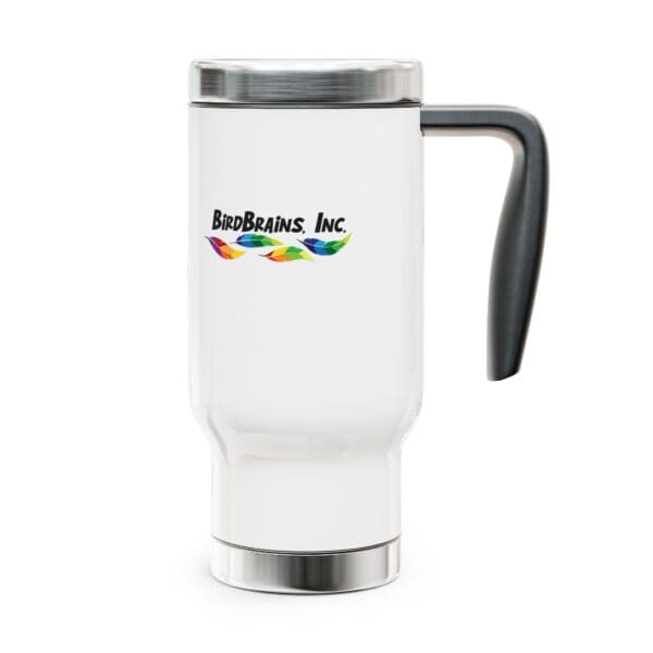 Parrot on Travel Mug with Handle, 14oz - Image 2