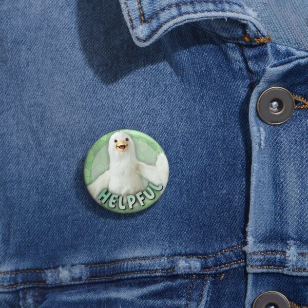 Dove Pin Buttons - "Helpful" - Image 2