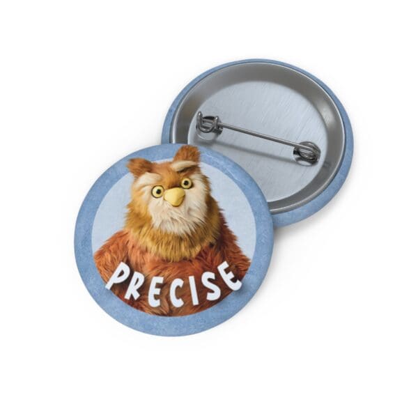 Owl Pin Buttons - "Precise"