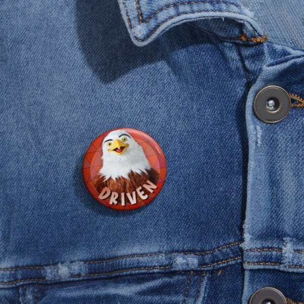 Eagle Pin Buttons - "Driven" - Image 2