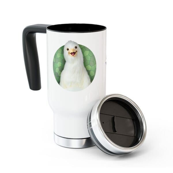 Dove on Travel Mug with Handle, 14oz