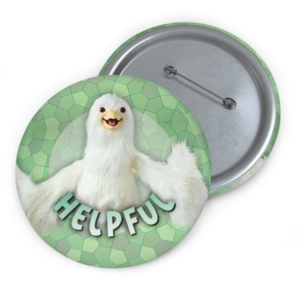 Dove Pin Buttons - "Helpful" - Image 5