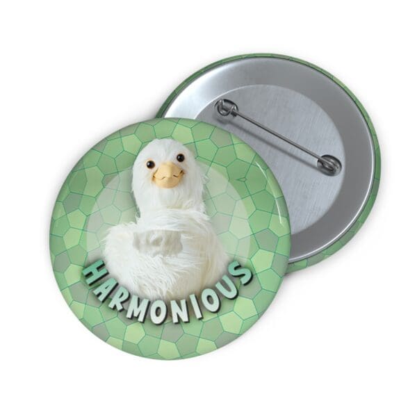 Dove Pin Buttons - "Harmonious" - Image 3