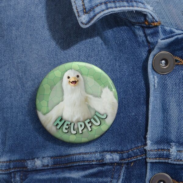 Dove Pin Buttons - "Helpful" - Image 4