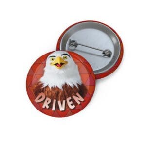 Eagle Pin Buttons - "Driven"