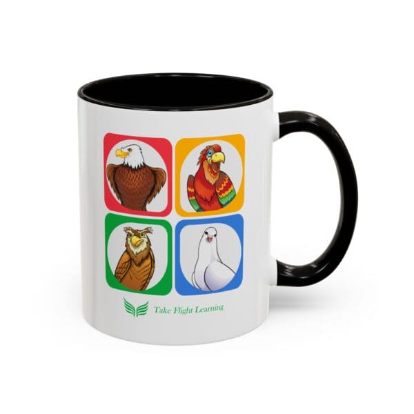 All 4 (Original) Birds on Mug, 11oz
