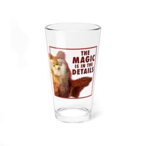 The Magic is in the Details. Owl Glass, 16oz