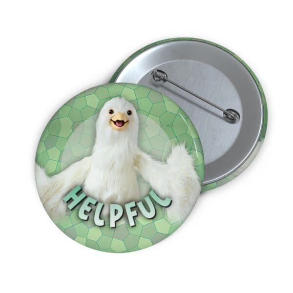 Dove Pin Buttons - "Helpful" - Image 3