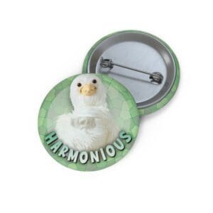 Dove Pin Buttons - "Harmonious"