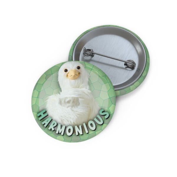 Dove Pin Buttons - "Harmonious"