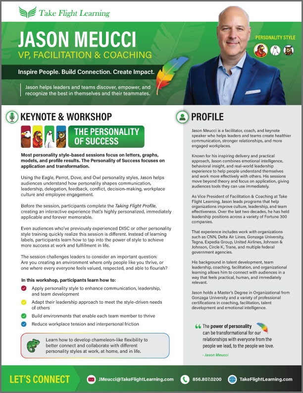 Jason Meucci, Keynote Speaker