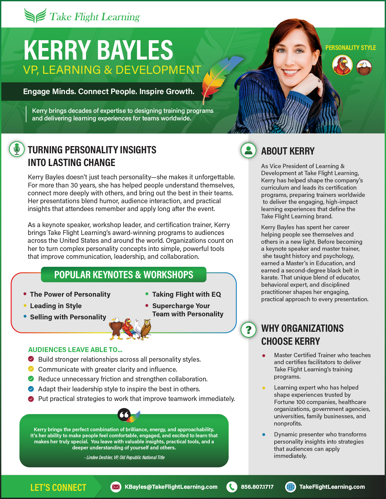 Kerry_Keynote-OneSheet Kerry Bayles, Keynote Speaker One-Sheet